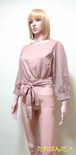 新品タグ付☆TOCCO☆綺麗なパール釦&リボン付きカットソーT249☆3点で即落 < 女性ファッション  新品タグ付☆TOCCO☆綺麗なパール釦&リボン付きカットソーT249☆3点で即落  < 女性ファッションの