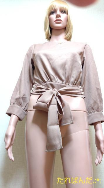 新品タグ付☆TOCCO☆綺麗なパール釦&リボン付きカットソーT249☆3点で即落 < 女性ファッション  新品タグ付☆TOCCO☆綺麗なパール釦&リボン付きカットソーT249☆3点で即落 < 女性ファッションの