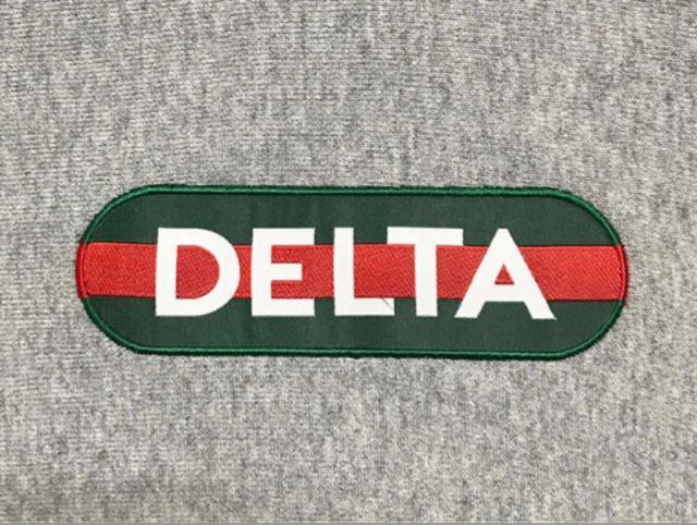 DELTA DECK LOGO HOODIE STRIPE GREY☆ < 男性ファッション DELTA DECK LOGO HOODIE STRIPE GREY☆ < 男性ファッションの