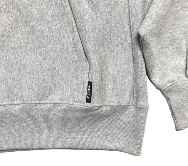 DELTA DECK LOGO HOODIE STRIPE GREY☆ < 男性ファッション DELTA DECK LOGO HOODIE STRIPE GREY☆ < 男性ファッションの