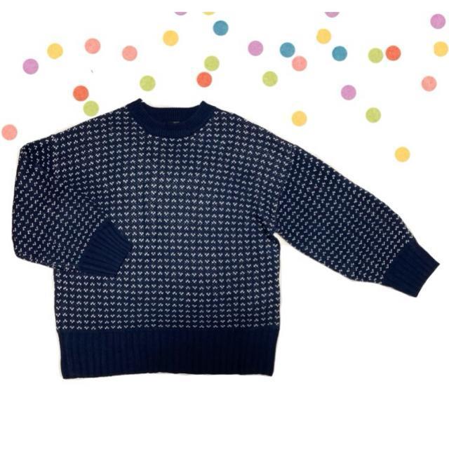 Rananラナン◎バーズアイ柄ニット◎長袖セーター(L)新品 < 女性ファッション Rananラナン◎バーズアイ柄ニット◎長袖セーター(L)新品 < 女性ファッションの