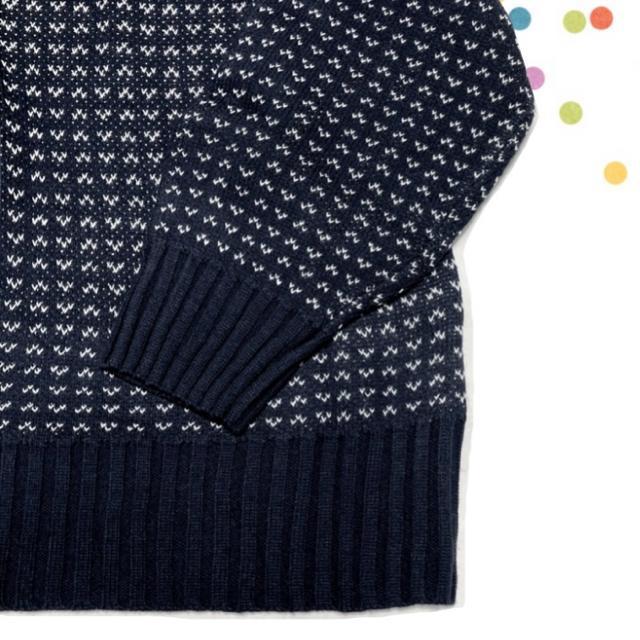 Rananラナン◎バーズアイ柄ニット◎長袖セーター(L)新品 < 女性ファッション Rananラナン◎バーズアイ柄ニット◎長袖セーター(L)新品 < 女性ファッションの