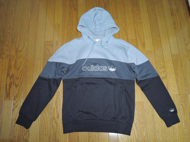 新品 adidas originals アディダスオリジナルス スウェット パーカー M 灰黒プルオーバーBX-20 HOODIE < ブランド 新品 adidas originals アディダスオリジナルス スウェット パーカー M 灰黒プルオーバーBX-20 HOODIE < ブランドの