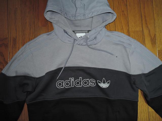 新品 adidas originals アディダスオリジナルス スウェット パーカー M 灰黒プルオーバーBX-20 HOODIE < ブランド 新品 adidas originals アディダスオリジナルス スウェット パーカー M 灰黒プルオーバーBX-20 HOODIE < ブランドの
