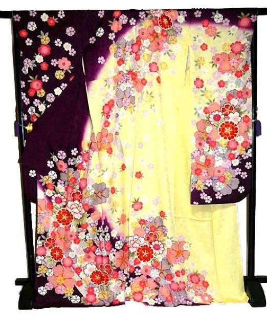 振袖 送料無料 最高峰 新品同様 暈し染め 金彩 金駒シシュウ 花尽くし 花柄 身丈173cm 裄丈69.5cm 正絹 T3673 < 女性ファッション 振袖 送料無料 最高峰 新品同様 暈し染め 金彩 金駒シシュウ 花尽くし 花柄 身丈173cm 裄丈69.5cm 正絹 T3673 < 女性ファッションの