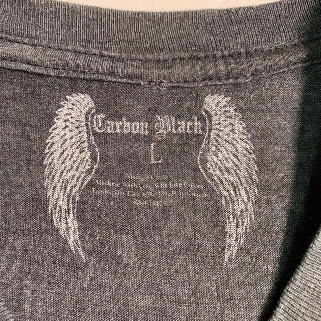 CarbonBlack ビンテージTシャツ 総柄 Lサイズ 半袖 Tシャツ 古着 クルーネックTシャツ < 男性ファッション CarbonBlack ビンテージTシャツ 総柄 Lサイズ 半袖 Tシャツ 古着 クルーネックTシャツ < 男性ファッションの