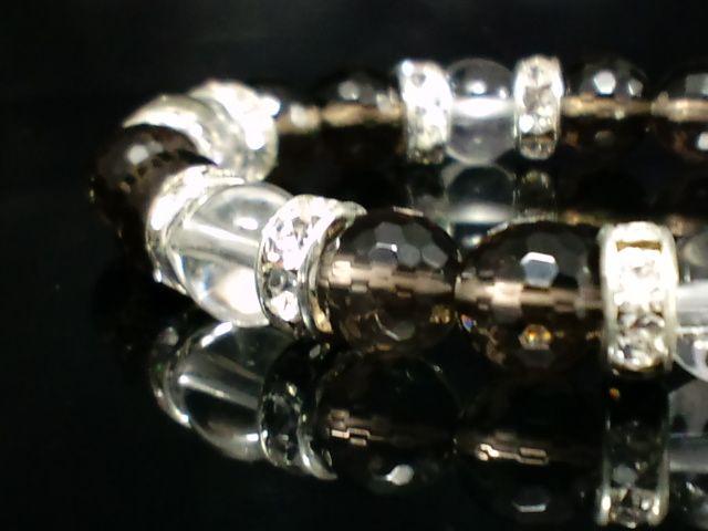 スモーキークォーツ煙水晶×水晶8ミリ§銀ロンデル数珠 < 女性アクセサリー/時計  スモーキークォーツ煙水晶×水晶8ミリ§銀ロンデル数珠  < 女性アクセサリー/時計の