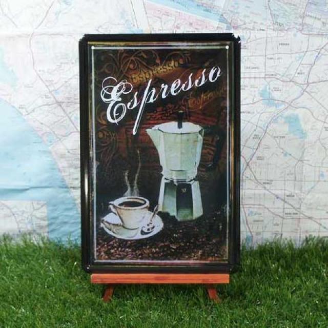 新品【ブリキ看板】Coffee/コーヒー Espresso < ホビー  新品【ブリキ看板】Coffee/コーヒー Espresso  < ホビーの