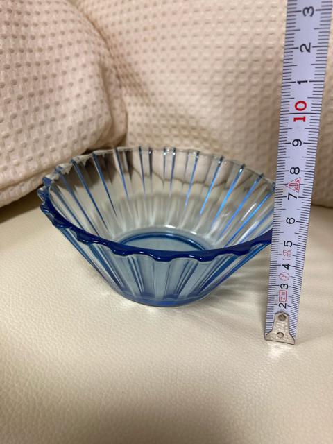 1399.未使用☆ガラスデザート皿☆4個組☆青/ブルー < インテリア/ライフ  1399.未使用☆ガラスデザート皿☆4個組☆青/ブルー < インテリア/ライフの