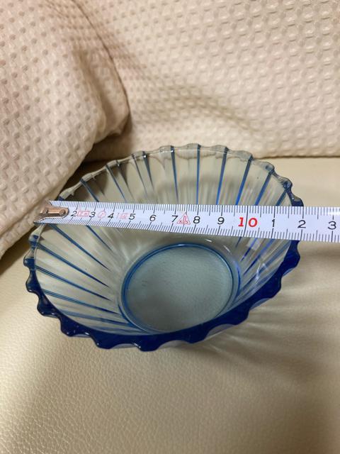 1399.未使用☆ガラスデザート皿☆4個組☆青/ブルー < インテリア/ライフ  1399.未使用☆ガラスデザート皿☆4個組☆青/ブルー < インテリア/ライフの