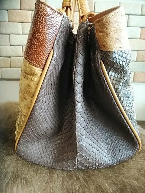 爬虫類勢揃い★パッチワーク2wayバッグ < 女性ファッション  爬虫類勢揃い★パッチワーク2wayバッグ < 女性ファッションの