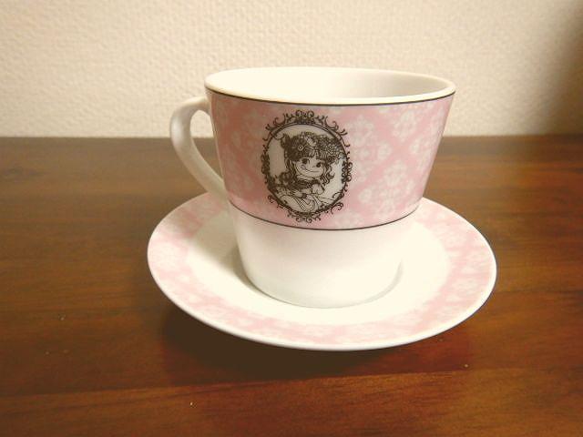 ◆ペコちゃん カップ&ソーサー マカロンピンク 不二家 未使用品 < インテリア/ライフ  ◆ペコちゃん カップ&ソーサー マカロンピンク 不二家 未使用品 < インテリア/ライフの