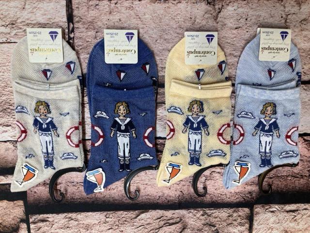 『画像から4足組』快適&良質!レディース総メッシュ編み麻&レーヨン混クルー丈ソックス(A)4足1,540円が… < 女性ファッション 『画像から4足組』快適&良質!レディース総メッシュ編み麻&レーヨン混クルー丈ソックス(A)4足1,540円が… < 女性ファッションの