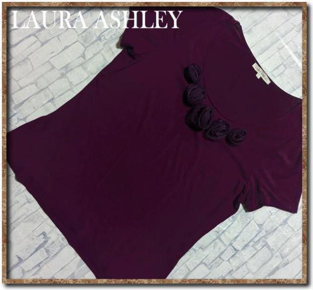 ローラアシュレイ モチーフ付きカットソー 紫 < ブランド ローラアシュレイ モチーフ付きカットソー 紫 < ブランドの