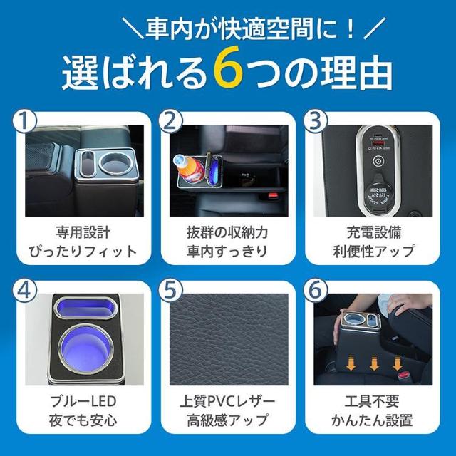 コンソールボックス タント タントカスタム TANTO 専用設計 LED ライト センターコンソール < 自動車/バイク コンソールボックス タント タントカスタム TANTO 専用設計 LED ライト センターコンソール < 自動車/バイク