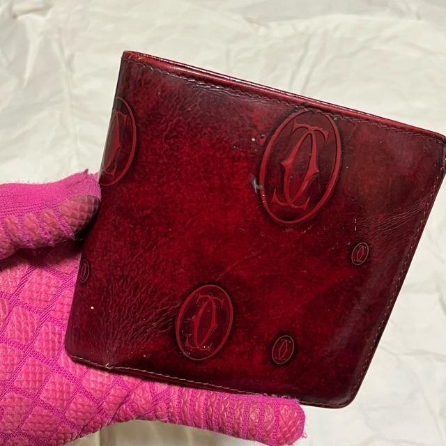【Cartier / カルティエ】 ハッピーバースデー エナメル 二つ折り財布 マストライン ボルドー < ブランド 【Cartier / カルティエ】 ハッピーバースデー エナメル 二つ折り財布 マストライン ボルドー < ブランドの
