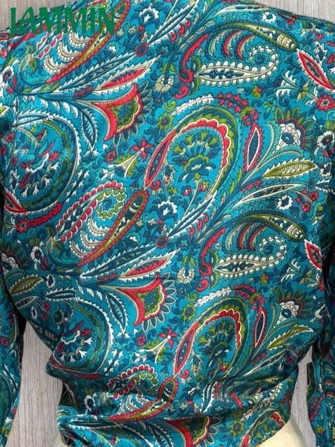 ペーズリー植物柄フレア袖ボレロ チョリ アジアン ヒッピー 衣装 ベリーダンス < 女性ファッション ペーズリー植物柄フレア袖ボレロ チョリ アジアン ヒッピー 衣装 ベリーダンス < 女性ファッションの