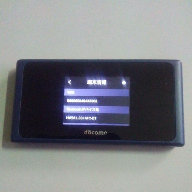 DoCoMo �|�P�b�gWi-fi�@HW-01L SIM�t���[�@�y�V�\ �i��SIM�\�@Povo�\ �� PC�{��/���Ӌ@��� 