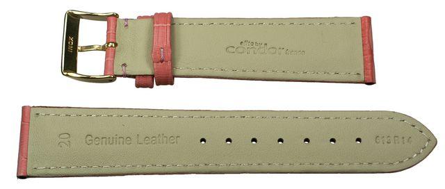 コンドル社製ハイグレード牛革バンド 20mm ピンク ベルト 腕 替え シンプル 普段 ガーリー 予備 交換 可愛い おしゃれ < 女性アクセサリー/時計  コンドル社製ハイグレード牛革バンド 20mm ピンク ベルト 腕 替え シンプル 普段 ガーリー 予備 交換 可愛い おしゃれ < 女性アクセサリー/時計の