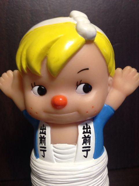 出前一丁 日清 マスコット人形ソフビ貯金箱 非売品 < ホビー  出前一丁 日清 マスコット人形ソフビ貯金箱 非売品 < ホビーの