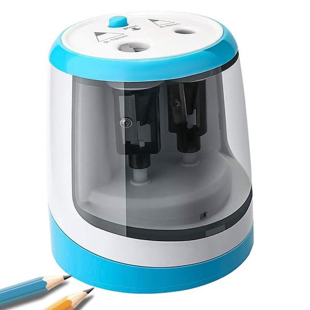 鉛筆削り ブルー 2穴 6-12mm えんぴつ削り USB給電 電動 < インテリア/ライフ  鉛筆削り ブルー 2穴 6-12mm えんぴつ削り USB給電 電動 < インテリア/ライフの