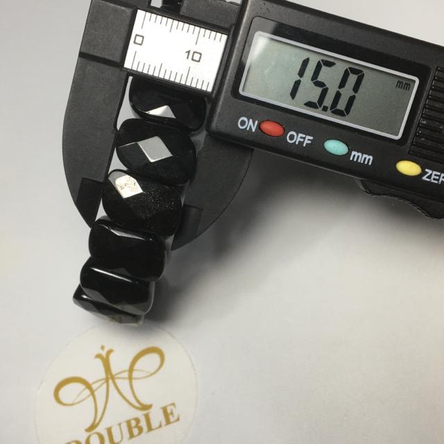 《No.046》キラキラ多面カット ゴールデンオブシディアン < 女性アクセサリー/時計  《No.046》キラキラ多面カット ゴールデンオブシディアン < 女性アクセサリー/時計の