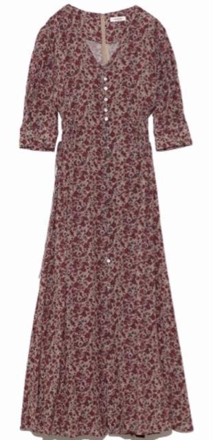 FRAY I.D IPEKERプリントシャーリングワンピース < ブランド FRAY I.D IPEKERプリントシャーリングワンピース < ブランドの