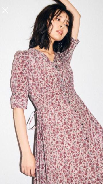 FRAY I.D IPEKERプリントシャーリングワンピース < ブランド FRAY I.D IPEKERプリントシャーリングワンピース < ブランドの