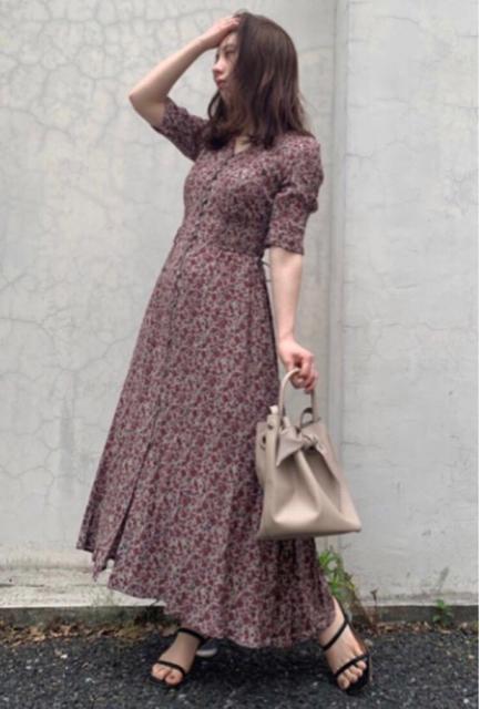 FRAY I.D IPEKERプリントシャーリングワンピース < ブランド FRAY I.D IPEKERプリントシャーリングワンピース < ブランドの