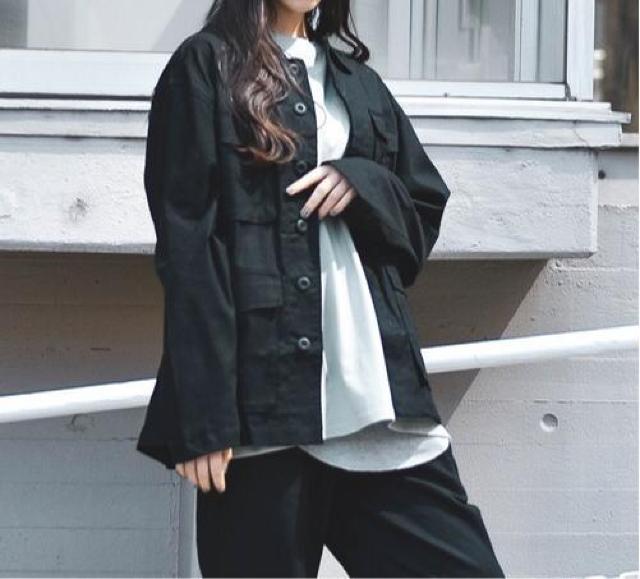 新品タグ付き  シャツ ブラウス 綿麻ストレッチミリタリーシャツジャケット M < 男性ファッション  新品タグ付き  シャツ ブラウス 綿麻ストレッチミリタリーシャツジャケット M < 男性ファッションの