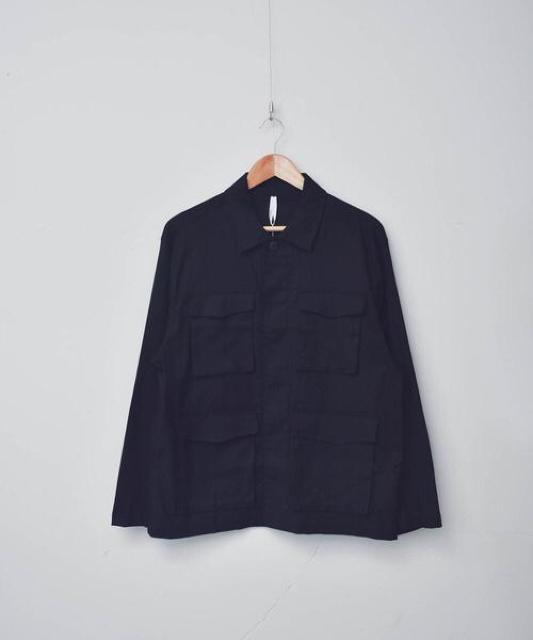 新品タグ付き  シャツ ブラウス 綿麻ストレッチミリタリーシャツジャケット M < 男性ファッション  新品タグ付き  シャツ ブラウス 綿麻ストレッチミリタリーシャツジャケット M < 男性ファッションの