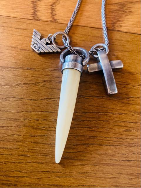 emporio armani エンポリオアルマーニ 牙 クロス イーグル ネックレス ペンダント 925 シルバー  < ブランド  emporio armani エンポリオアルマーニ 牙 クロス イーグル ネックレス ペンダント 925 シルバー  < ブランドの