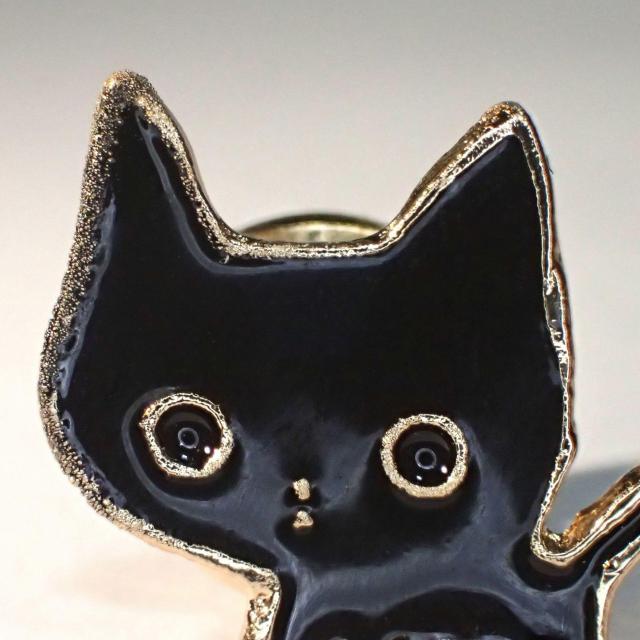黒猫 クロネコ 子猫 ネコ ねこ エナメル ピンバッジ バッジ ピンズ ピンブローチ ブローチ ラペルピン < 女性アクセサリー/時計  黒猫 クロネコ 子猫 ネコ ねこ エナメル ピンバッジ バッジ ピンズ ピンブローチ ブローチ ラペルピン < 女性アクセサリー/時計の