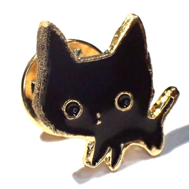 黒猫 クロネコ 子猫 ネコ ねこ エナメル ピンバッジ バッジ ピンズ ピンブローチ ブローチ ラペルピン < 女性アクセサリー/時計  黒猫 クロネコ 子猫 ネコ ねこ エナメル ピンバッジ バッジ ピンズ ピンブローチ ブローチ ラペルピン < 女性アクセサリー/時計の