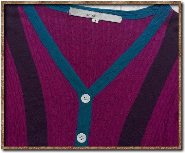 プラチナメイメイ カシミヤ混シルクニットカーディガン 紫 < 女性ファッション プラチナメイメイ カシミヤ混シルクニットカーディガン 紫 < 女性ファッションの