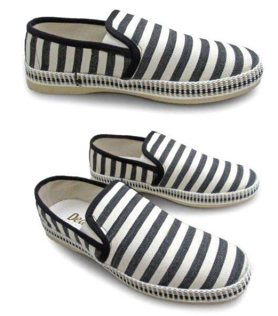 1円~C341新品Dedesジュート巻きスリッポンシューズ25.5aボーダー柄黒×白♂ < 男性ファッション  1円~C341新品Dedesジュート巻きスリッポンシューズ25.5aボーダー柄黒×白♂ < 男性ファッションの