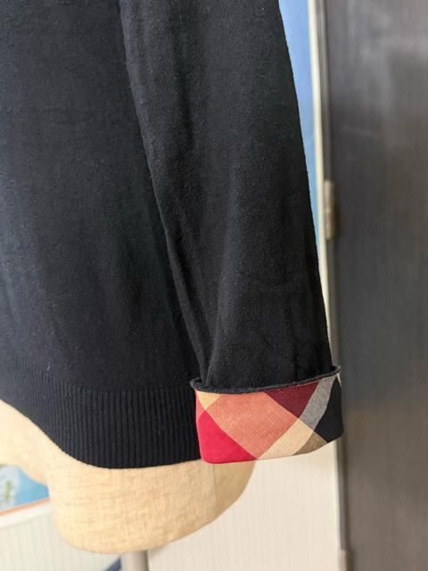 ブルーレーベル 黒い長袖ニット チェック柄カフス サイズ38 < ブランド ブルーレーベル 黒い長袖ニット チェック柄カフス サイズ38 < ブランドの