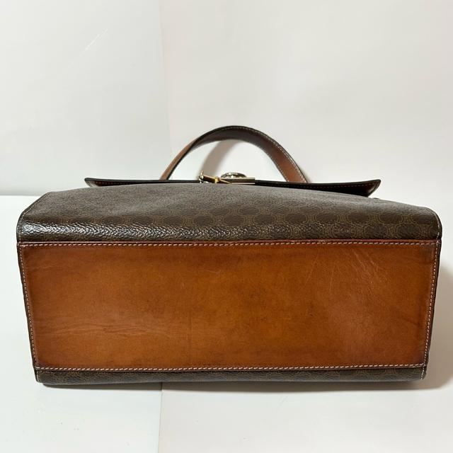CELINE �}�J�_�� �t�����g�����O���� ���B���e�[�W �Z���[�k PVC ���U�[ �n���h�o�b�O �u���E�� �� �u�����h�� 