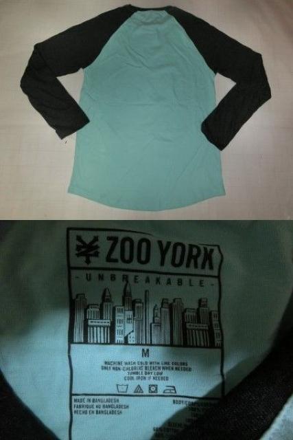 アメカジ【ZOOYORK】 ロゴプリント ロングブT US M < 男性ファッション  アメカジ【ZOOYORK】 ロゴプリント ロングブT US M < 男性ファッションの
