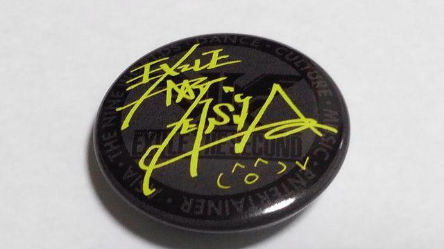 EXILE THE SECOND TOUR ROUTE 6・6 缶バッジ EXILE TETSUYA サイン < タレントグッズ  EXILE THE SECOND TOUR ROUTE 6・6 缶バッジ EXILE TETSUYA サイン  < タレントグッズの