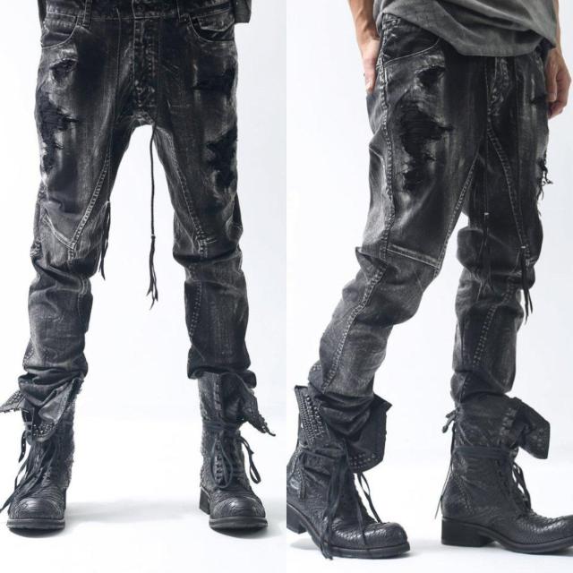 新品KMRiiケムリCotton Spandex Discharged Crush Pants 2 < ブランド  新品KMRiiケムリCotton Spandex Discharged Crush Pants 2 < ブランドの