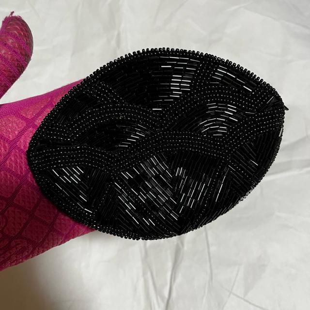 【ノーブランド扱い】【ビーズバッグ】 ポーチ / 小物入れ / ブラック < 女性ファッション 【ノーブランド扱い】【ビーズバッグ】 ポーチ / 小物入れ / ブラック < 女性ファッションの