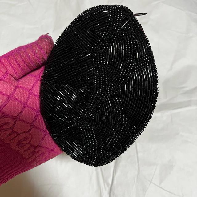 【ノーブランド扱い】【ビーズバッグ】 ポーチ / 小物入れ / ブラック < 女性ファッション 【ノーブランド扱い】【ビーズバッグ】 ポーチ / 小物入れ / ブラック < 女性ファッションの