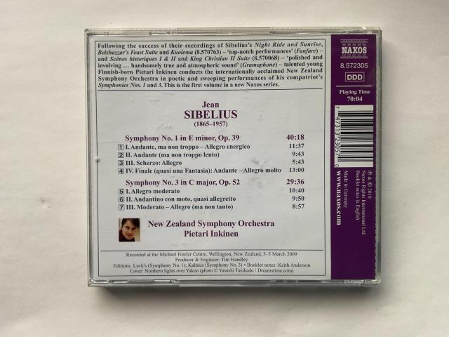 �V�x���E�X �����ȑ�1�� ��3�� NZ�����y�c �C���L�l���w�� NAXOS �N���V�b�N CD �� CD/DVD/�r�f�I�� 