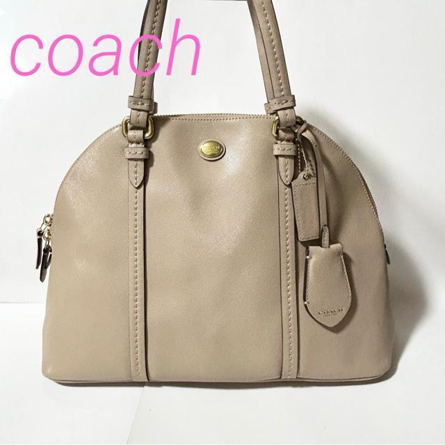 coach コーチ ハンドバッグ ベージュ レザー F25671 無地 シンプル レディース < ブランド coach コーチ ハンドバッグ ベージュ レザー F25671 無地 シンプル レディース < ブランドの