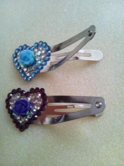 ハートパッチンどめ◆2色◆ < 女性ファッション  ハートパッチンどめ◆2色◆ < 女性ファッションの