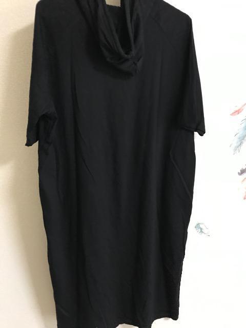 新品薄手ロゴフード付きゆったりTシャツワンピースF < 女性ファッション  新品薄手ロゴフード付きゆったりTシャツワンピースF < 女性ファッションの