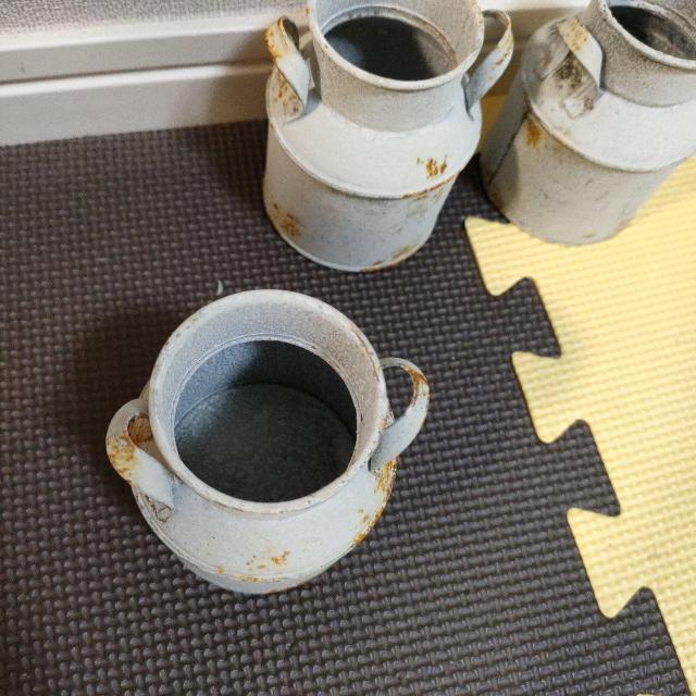 新品未使用☆アンティーク ブリキ缶 ミルク缶 ミニ < インテリア/ライフ 新品未使用☆アンティーク ブリキ缶 ミルク缶 ミニ < インテリア/ライフの