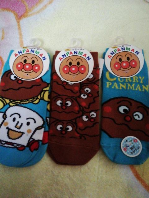 カ レ〜Pa ンマンアンパんまんめくると違う靴下入り〓足23〜25センチ < アニメ/コミック/キャラクター  カ レ〜Pa ンマンアンパんまんめくると違う靴下入り〓足23〜25センチ  < アニメ/コミック/キャラクターの