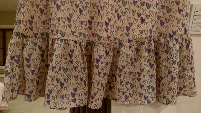 ピンク半袖チュニックミニワンピースハート紫ミニ柄 Мサイズ < 女性ファッション  ピンク半袖チュニックミニワンピースハート紫ミニ柄 Мサイズ < 女性ファッションの